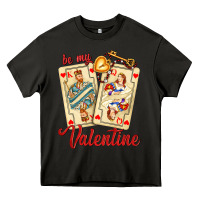 Asphalt be my valentine with playing cards and key Heavy Core Tee - AdoDesignShop