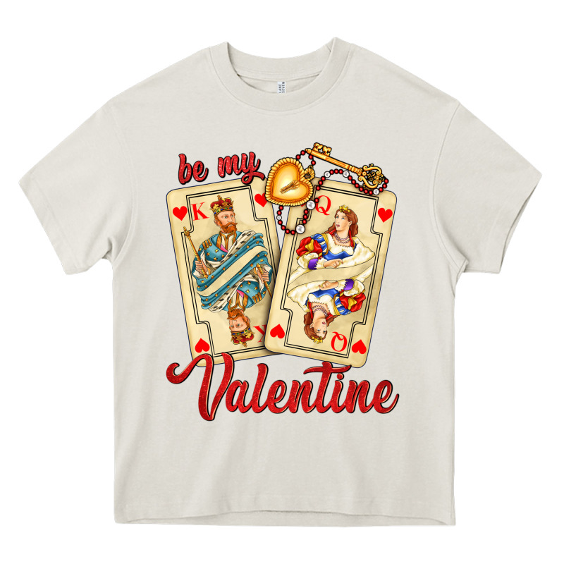 Be My Valentine With Playing Cards And Key Heavy Core Tee by AdoDesignShop | Teevron