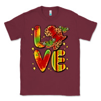 Burgundy love juneteenth Classic Tee - LillyAllenDesigns