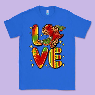 Love Juneteenth Classic Tee Designed By Lillyallendesigns