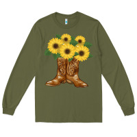 Army Green cowgirl boots Long Sleeve Tee - Bettercallsaul