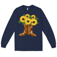 Navy cowgirl boots Long Sleeve Tee - Bettercallsaul