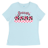 Baby Blue soccer mama Ladies Tee - MaliasSmallBusiness