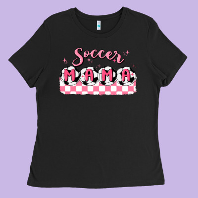 Soccer Mama Ladies Tee Designed By Maliassmallbusiness
