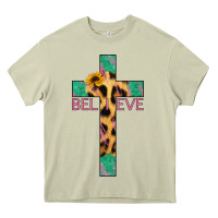 Mossy Believe Cross Heavy Core Tee - Jasminsmagicworld