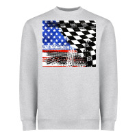 Heather Grey racing checkered flag tumbler tbs Heavyweight Sweatshirt - TumblerDesignByShophia
