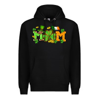 Black St. Patrick's Day mom Premium Hoodie - OliviaCreatesArt