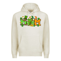 Oatmeal Heather St. Patrick's Day mom Premium Hoodie - OliviaCreatesArt