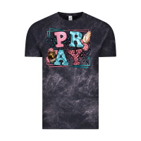 Cloud Black Pray leopard frame Vintage Tee - LillyAllenDesigns