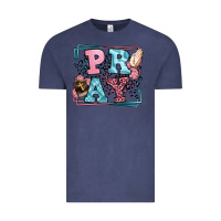 Vintage Denim Pray leopard frame Vintage Tee - LillyAllenDesigns