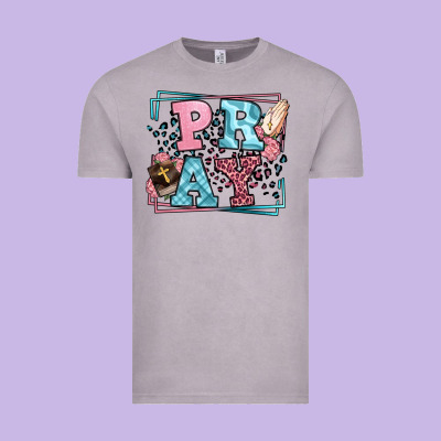 Pray Leopard Frame Vintage Tee Designed By Lillyallendesigns