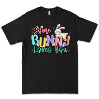 Black some bunny loves you easter Premium Tee - MaliasSmallBusiness