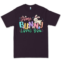 Plum some bunny loves you easter Premium Tee - MaliasSmallBusiness