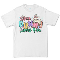 White some bunny loves you easter Premium Tee - MaliasSmallBusiness