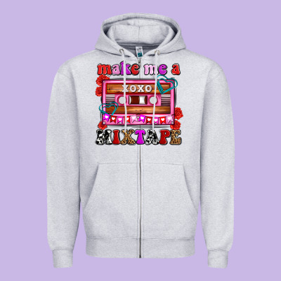 Make Me A Mixtape Olivia Zipper Hoodie Designed By Oliviacreatesart