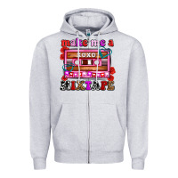 Heather Grey make me a mixtape olivia Zipper Hoodie - OliviaCreatesArt