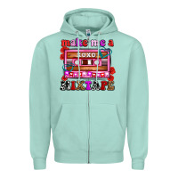 Seafoam make me a mixtape olivia Zipper Hoodie - OliviaCreatesArt