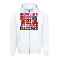 White make me a mixtape olivia Zipper Hoodie - OliviaCreatesArt