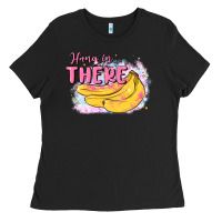 Black hang in there Ladies Tee - MaliasSmallBusiness