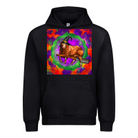 Halloween Red Angus Bull Urban Hoodie | Teevron