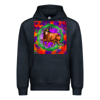 Navy halloween red angus bull Urban Hoodie - LillyAllenDesigns