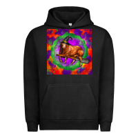 Pigment Black halloween red angus bull Urban Hoodie - LillyAllenDesigns