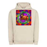 Pigment French Oak halloween red angus bull Urban Hoodie - LillyAllenDesigns