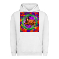 Pigment Lunar Rock halloween red angus bull Urban Hoodie - LillyAllenDesigns