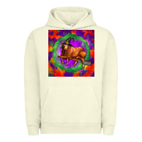 Pigment Pistachio halloween red angus bull Urban Hoodie - LillyAllenDesigns