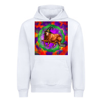White halloween red angus bull Urban Hoodie - LillyAllenDesigns