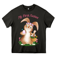 Asphalt Babies First Easter Girls Heavy Core Tee - Jasminsmagicworld