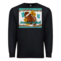 Black american football and butterfly mousepad Premium Sweatshirt - BundleAndBundleShop