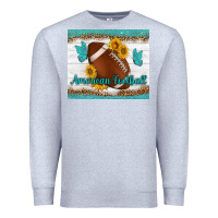 Heather Grey american football and butterfly mousepad Premium Sweatshirt - BundleAndBundleShop