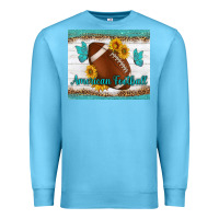 Ocean Blue american football and butterfly mousepad Premium Sweatshirt - BundleAndBundleShop