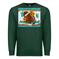 Sports Green american football and butterfly mousepad Premium Sweatshirt - BundleAndBundleShop