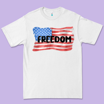 Freedom Usa Premium Tee Designed By Maliassmallbusiness