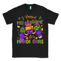 Black i paused my game for mardi gras Classic Tee - LillyAllenDesigns