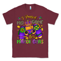 Burgundy i paused my game for mardi gras Classic Tee - LillyAllenDesigns