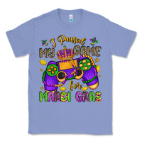 Colony Blue i paused my game for mardi gras Classic Tee - LillyAllenDesigns