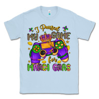 Dusty Blue i paused my game for mardi gras Classic Tee - LillyAllenDesigns