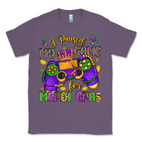 Lavender i paused my game for mardi gras Classic Tee - LillyAllenDesigns