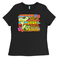 Black life is short make it salty 1 Ladies Tee - Jasminsmagicworld