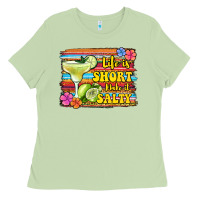 Matcha life is short make it salty 1 Ladies Tee - Jasminsmagicworld