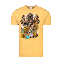 Vintage Mustard Western Rabbit with Crosses Vintage Tee - LillyAllenDesigns