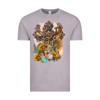 Vintage Zinc Western Rabbit with Crosses Vintage Tee - LillyAllenDesigns