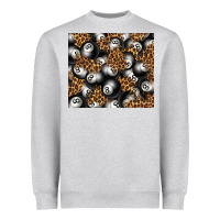 Heather Grey pool with leopard tumbler tbs Heavyweight Sweatshirt - TumblerDesignByShophia