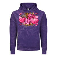 Cloud Purple breast cancer awareness pink pumpkins Vintage Hoodie - LillyAllenDesigns