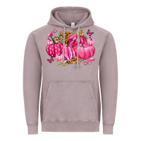 Vintage Zinc breast cancer awareness pink pumpkins Vintage Hoodie - LillyAllenDesigns