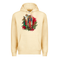 Pina Colada Our Lady Of Guadalupe Mexican Flag Cactus Roses Premium Hoodie - FaDigitalArtStudio