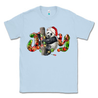 Dusty Blue panda joy christmas Classic Tee - LillyAllenDesigns